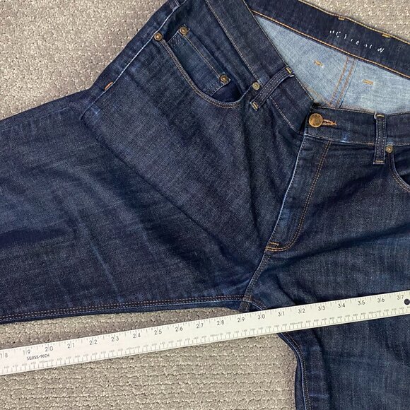 Mott & Bow Mosco Straight Jeans Men's 36 x 30 Measures 38 x 29 Stretch Blue and - Picture 16 of 16